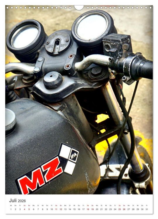 Produktbild: MZ Motorr&auml;der - Ein St&uuml;ck DDR in Kuba (Wandkalender 2026 DIN A3 hoch), CALVENDO Monatskalender