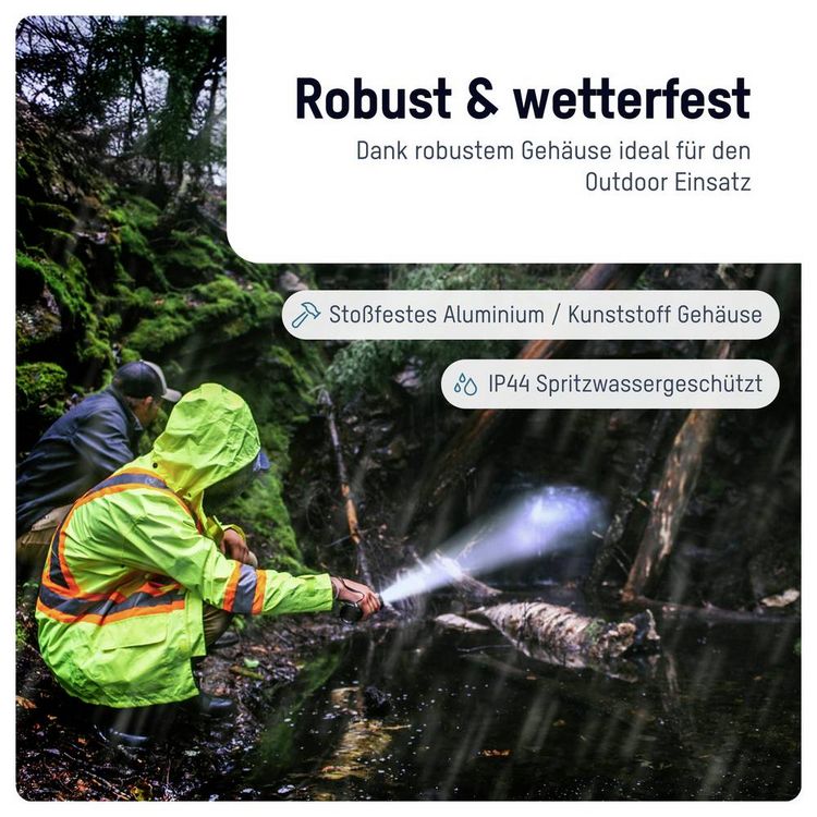 Produktbild: Ansmann LED Taschenlampe Adventure TA1800RF wiederaufladbar 1600-0763 SMD LED Taschenlampe Gro&szlig;e Reichweite akkubetrieben 1800 lm 6 h 182 g