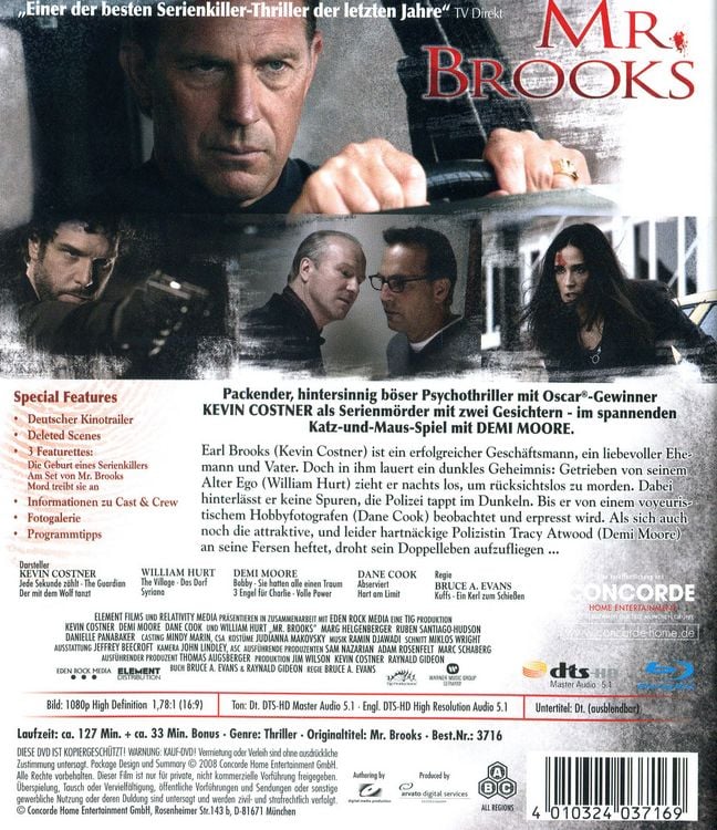 Produktbild: Mr. Brooks - Der M&ouml;rder in Dir