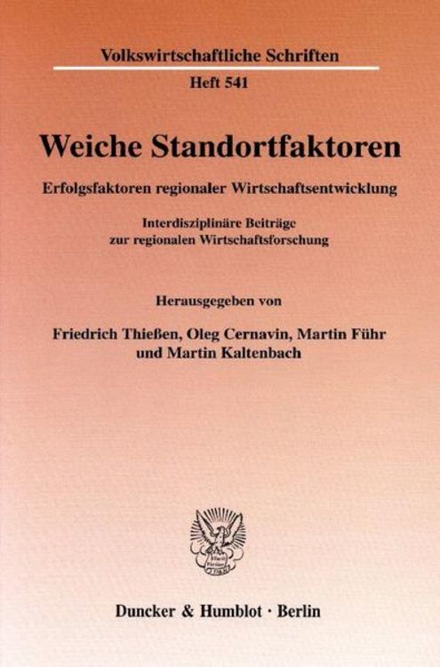 Produktbild: Weiche Standortfaktoren.