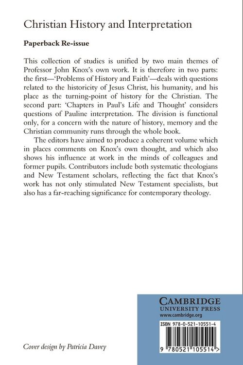Produktbild: Christian History and Interpretation