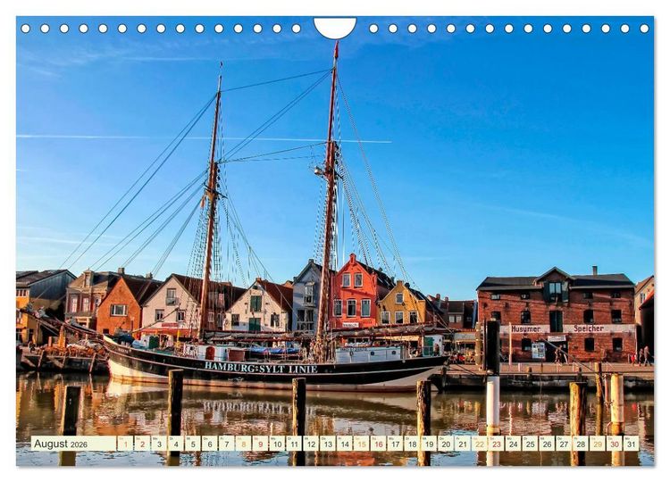 Produktbild: Reise an die Nordsee - Husum (Wandkalender 2026 DIN A4 quer), CALVENDO Monatskalender