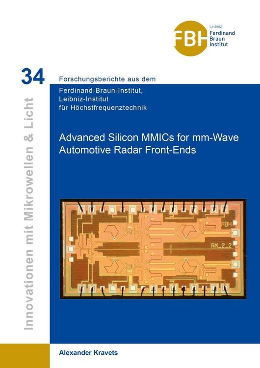 Produktbild: Advanced Silicon MMICs for mm-Wave Automotive Radar Front-Ends