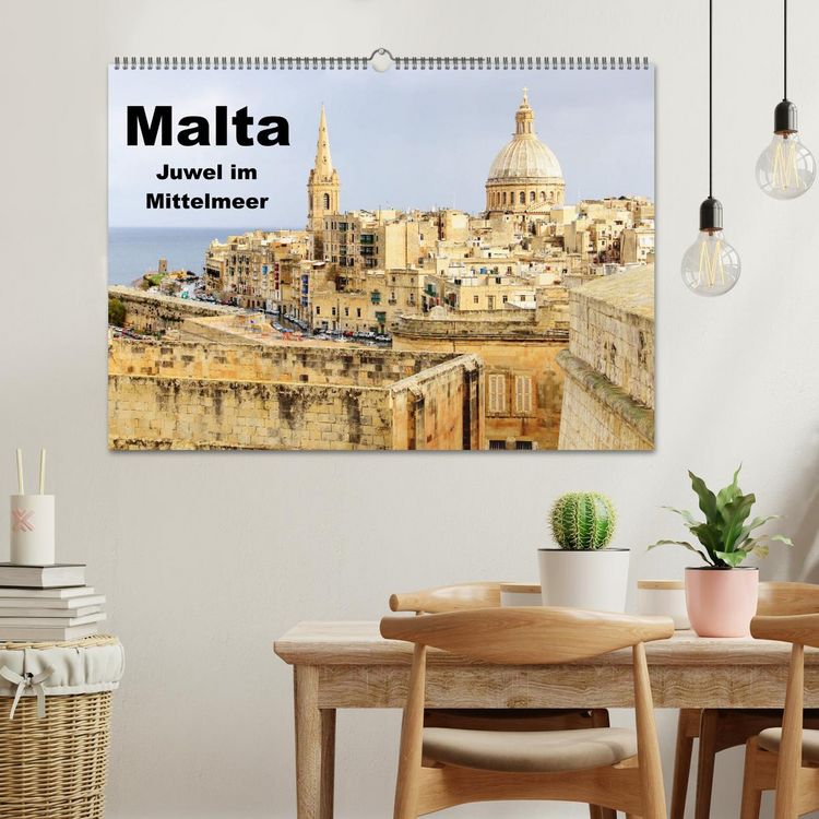Produktbild: Malta - Juwel im Mittelmeer (Wandkalender 2026 DIN A2 quer), CALVENDO Monatskalender