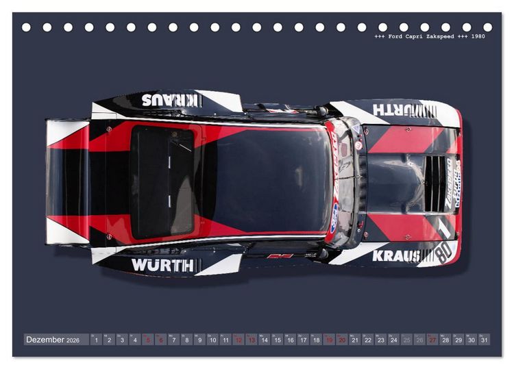 Produktbild: Tourenwagen Classics (Tischkalender 2026 DIN A5 quer), CALVENDO Monatskalender
