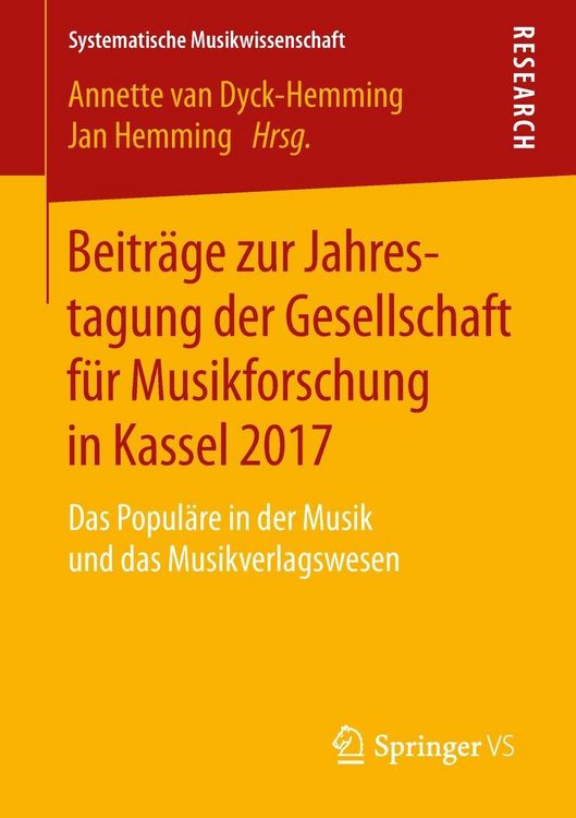 Produktbild: Beitr&auml;ge zur Jahrestagung der Gesellschaft f&uuml;r Musikforschung in Kassel 2017