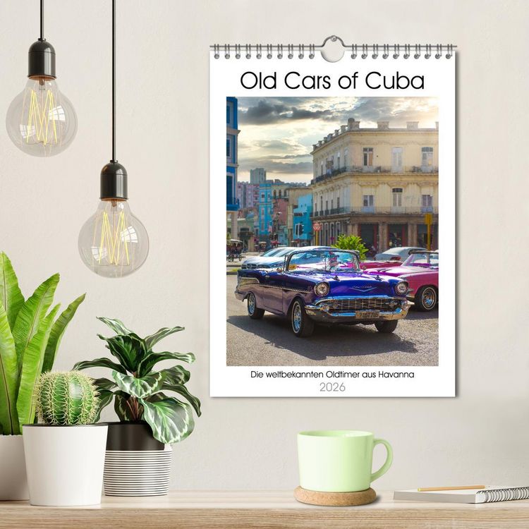 Produktbild: Old Cars of Cuba (Wandkalender 2026 DIN A4 hoch), CALVENDO Monatskalender