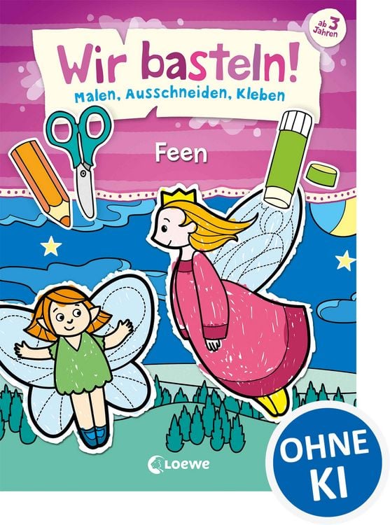 Produktbild: Wir basteln! - Malen, Ausschneiden, Kleben - Feen