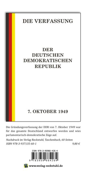 Produktbild: Erstes GRUNDGESETZ f&uuml;r die Bundesrepublik Deutschland vom 23. Mai 1949