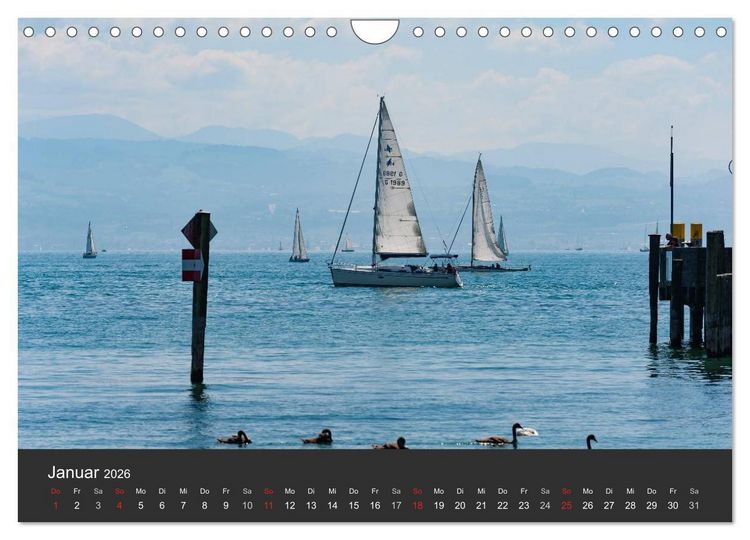 Produktbild: Segelboote auf dem Bodensee (Wandkalender 2026 DIN A4 quer), CALVENDO Monatskalender
