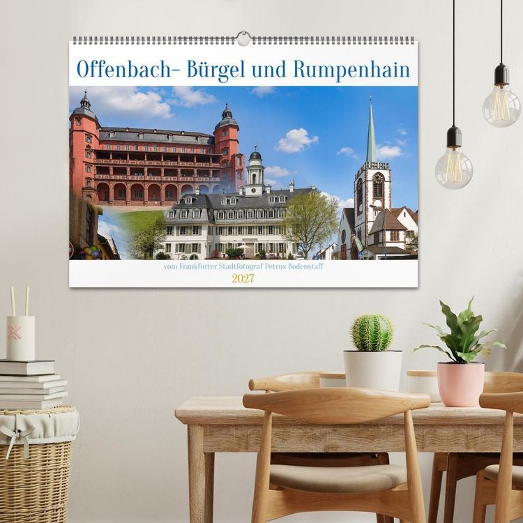 Produktbild: Offenbach B&uuml;rgel und Rumpenhain (Wandkalender 2027 DIN A2 quer), CALVENDO Monatskalender