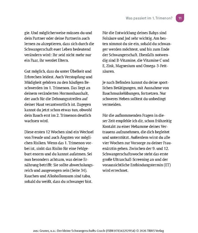 Produktbild: Der kleine Schwangerschafts-Coach