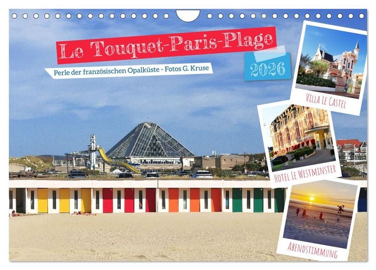 Produktbild: Le Touquet-Paris-Plage - Perle der franz&ouml;sischen Opalk&uuml;ste (Wandkalender 2026 DIN A4 quer), CALVENDO Monatskalender