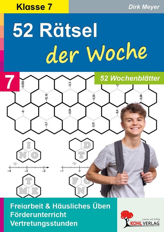 Produktbild: 52 R&auml;tsel der Woche / 7. Schuljahr