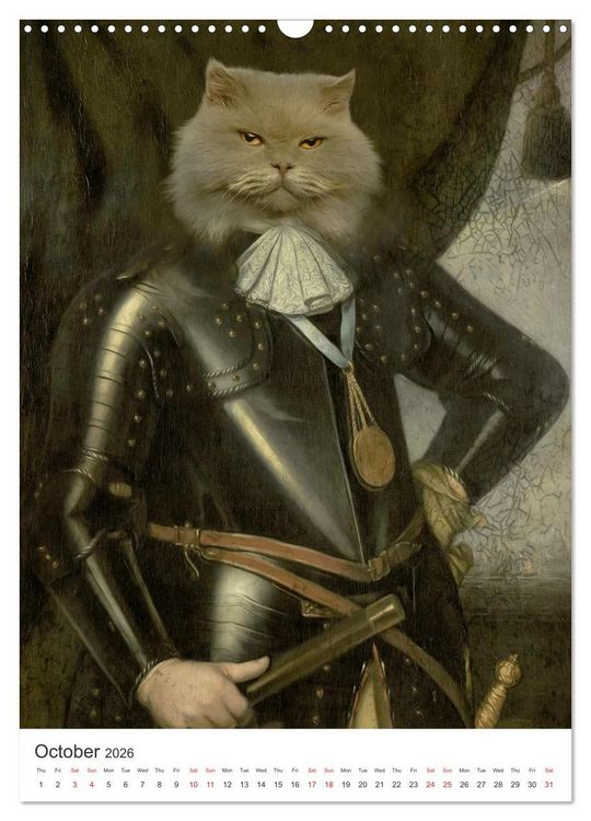 Produktbild: Aristocrat Cats (Wall Calendar 2026 DIN A3 portrait), CALVENDO 12 Month Wall Calendar