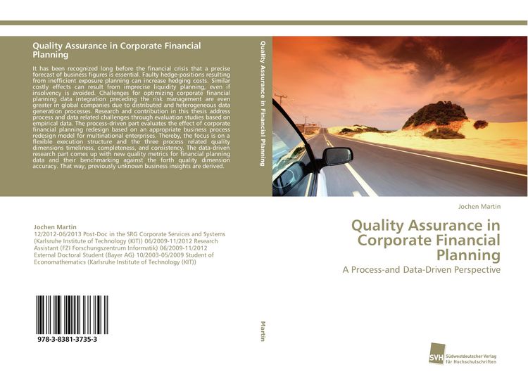 Produktbild: Quality Assurance in Corporate Financial Planning