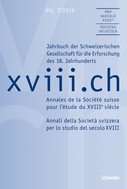 Produktbild: Xviii.ch, Vol. 7/2016
