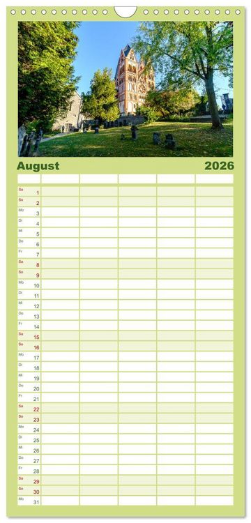 Produktbild: Familienplaner 2026 - Ein Blick auf Limburg an der Lahn mit 5 Spalten (Wandkalender, 21 x 45 cm) CALVENDO
