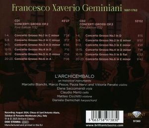 Produktbild: Geminiani:Concerti Grossi Op.2 & 3
