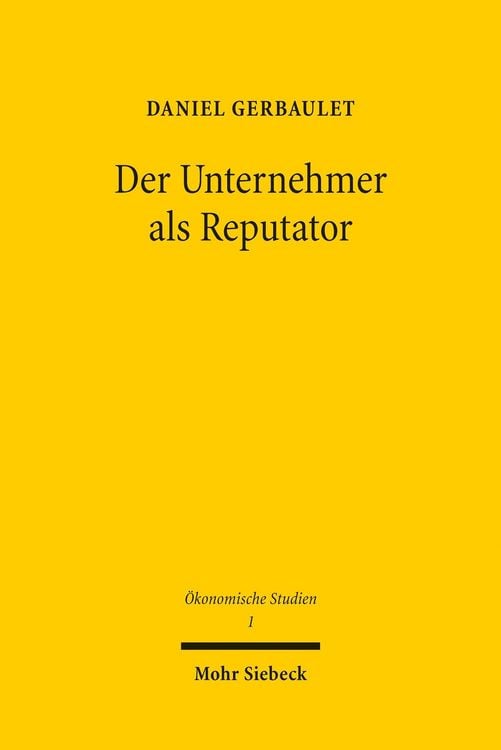 Produktbild: Der Unternehmer als Reputator