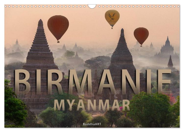 Produktbild: BIRMANIE MYANMAR (Calendrier mural 2026 DIN A3 vertical), CALVENDO calendrier mensuel