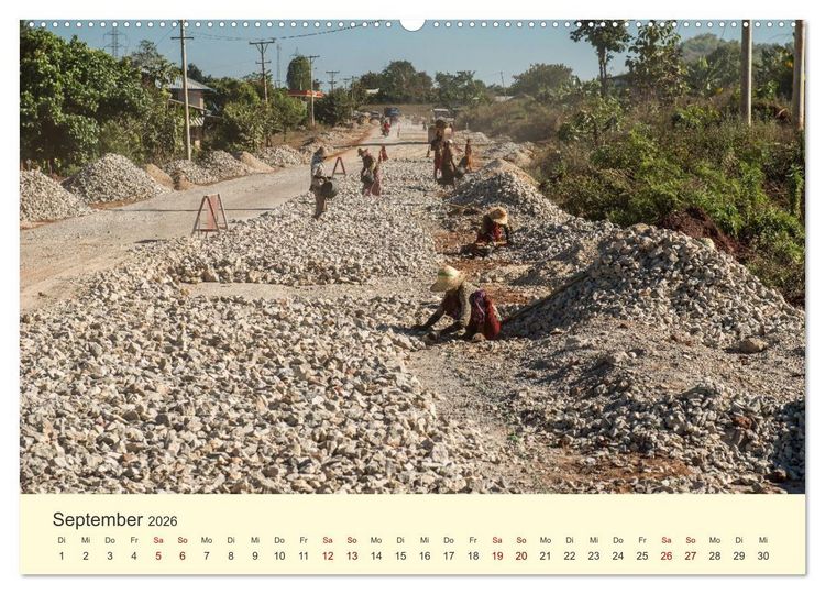 Produktbild: Leben in Myanmar (hochwertiger Premium Wandkalender 2026 DIN A2 quer), Kunstdruck in Hochglanz