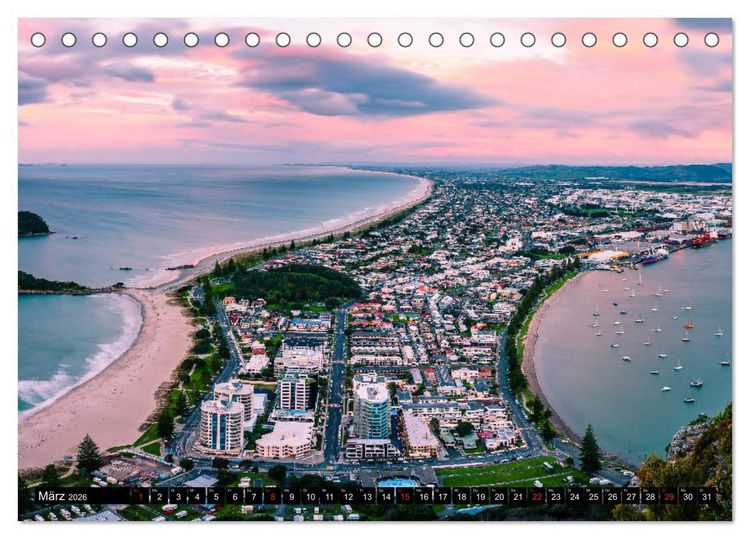 Produktbild: Neuseeland - Die sch&ouml;nsten Orte der Nord- und S&uuml;dinsel (Tischkalender 2026 DIN A5 quer), CALVENDO Monatskalender