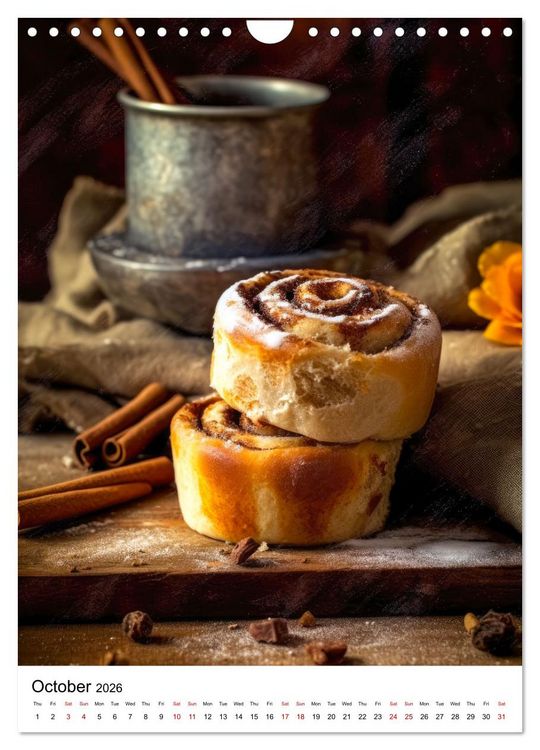 Produktbild: Yummy Bakes (Wall Calendar 2026 DIN A4 portrait), CALVENDO 12 Month Wall Calendar
