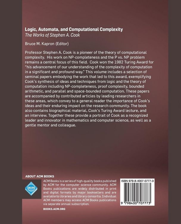 Produktbild: Logic, Automata, and Computational Complexity