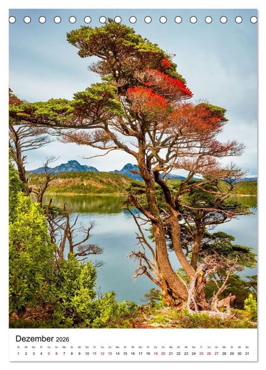 Produktbild: Patagonien, die sch&ouml;nsten Reiseziele: Wildnis am Rande der Welt (Tischkalender 2026 DIN A5 hoch), CALVENDO Monatskalender