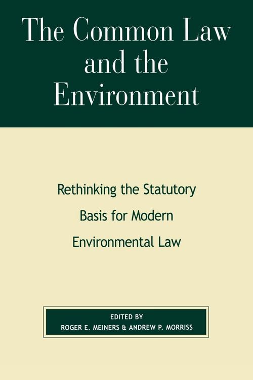 Produktbild: Common Law and the Environment