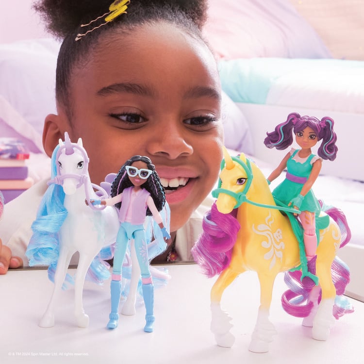 Produktbild: Unicorn Academy Ava und Einhorn Leaf Set - ca. 12 cm