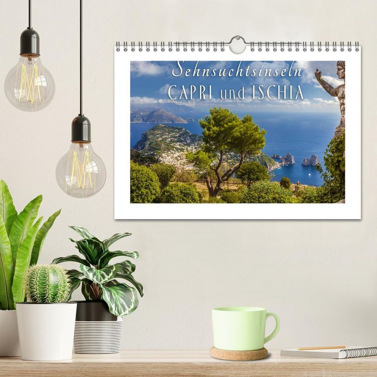 Produktbild: Sehnsuchtsinseln Capri und Ischia (Wandkalender 2026 DIN A4 quer), CALVENDO Monatskalender