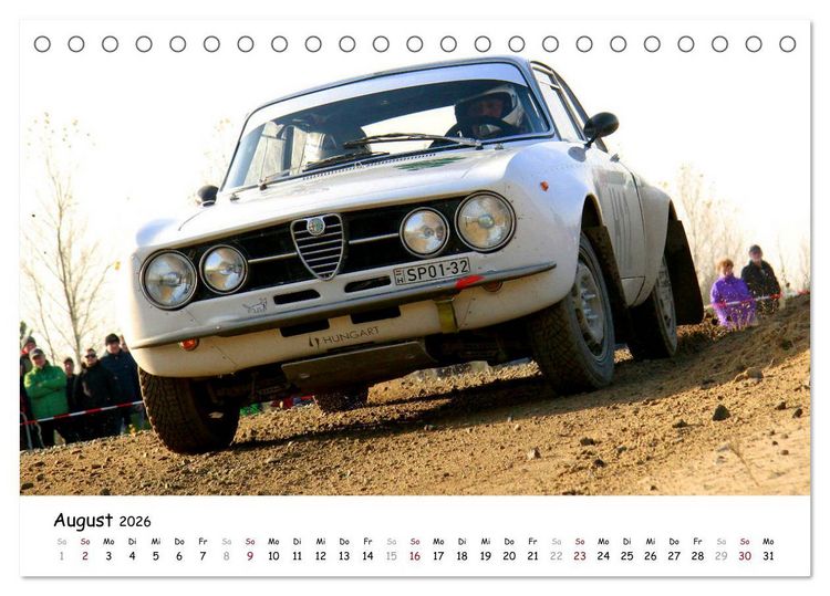 Produktbild: Lausitzrallye Histo EM (Tischkalender 2026 DIN A5 quer), CALVENDO Monatskalender