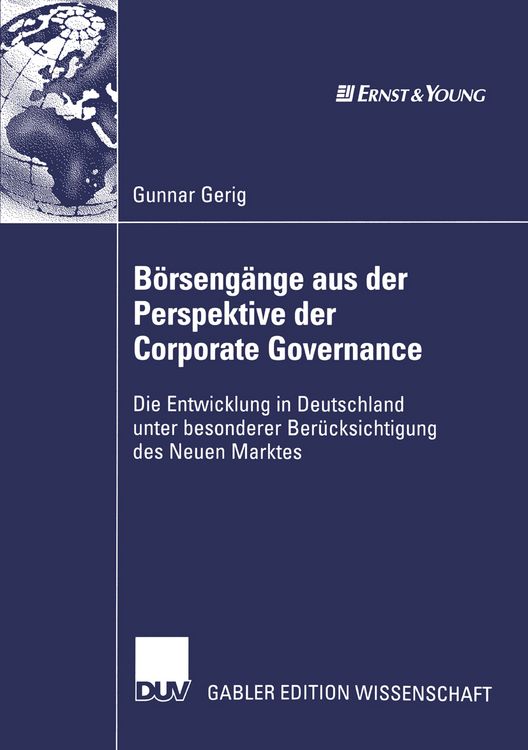 Produktbild: B&ouml;rseng&auml;nge aus der Perspektive der Corporate Governance