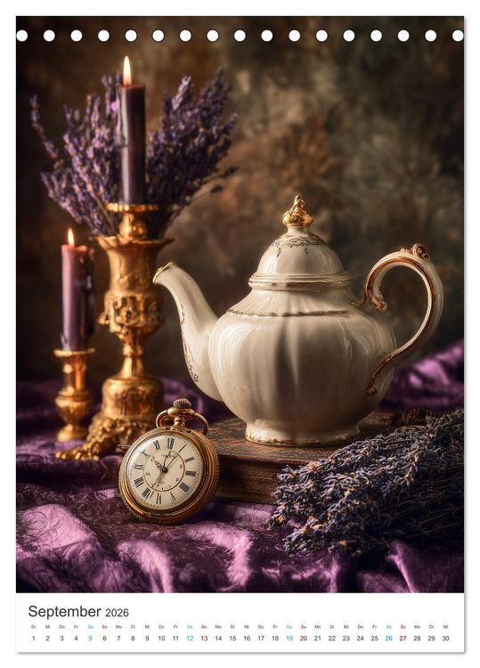 Produktbild: A Cup of Time (Tischkalender 2026 DIN A5 hoch), CALVENDO Monatskalender