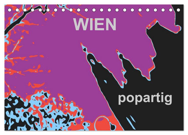 Produktbild: WIEN popartig (Tischkalender 2026 DIN A5 quer), CALVENDO Monatskalender