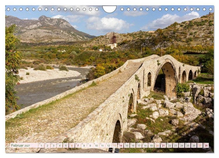 Produktbild: Reisen durch Albanien - Magische Landschaften zwischen Bergen und Meer (Wandkalender 2027 DIN A4 quer), CALVENDO Monatskalender