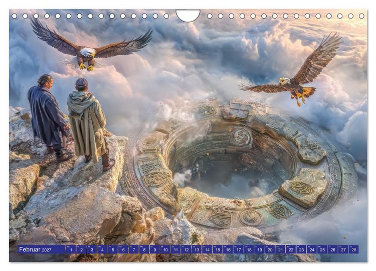 Produktbild: Mystische Kraftorte - Fantasiewerke (Wandkalender 2027 DIN A4 quer), CALVENDO Monatskalender