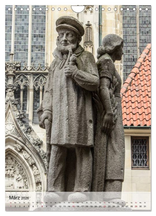Produktbild: Historisches M&uuml;nster (Wandkalender 2026 DIN A4 hoch), CALVENDO Monatskalender
