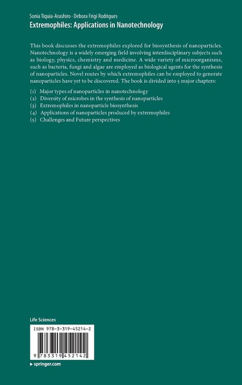 Produktbild: Extremophiles: Applications in Nanotechnology