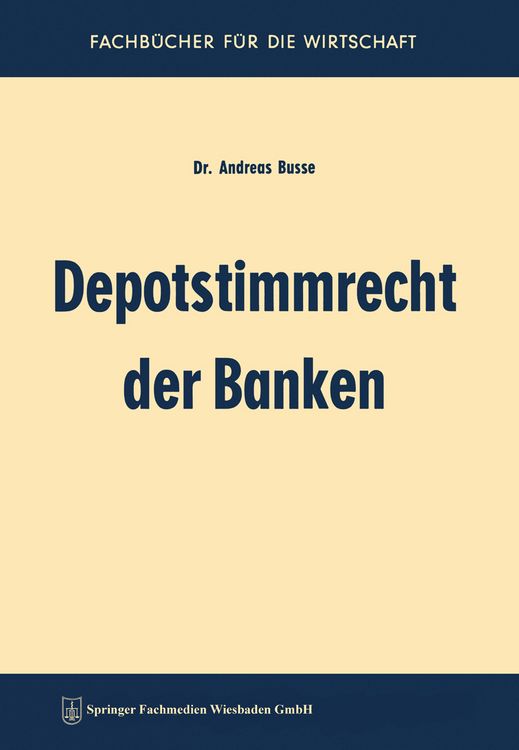 Produktbild: Depotstimmrecht der Banken
