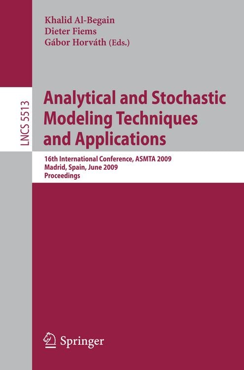 Produktbild: Analytical and Stochastic Modeling Techniques and Applications