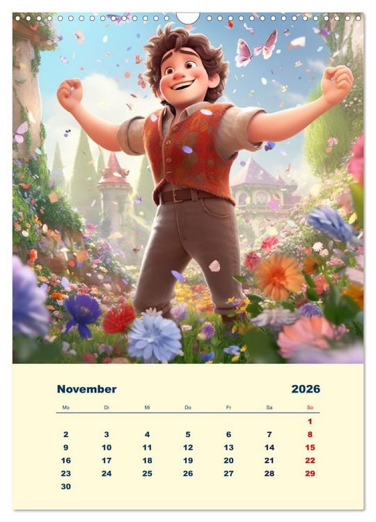 Produktbild: Zauberland. Bunte Fabelwesen und M&auml;rchengestalten (Wandkalender 2026 DIN A3 hoch), CALVENDO Monatskalender