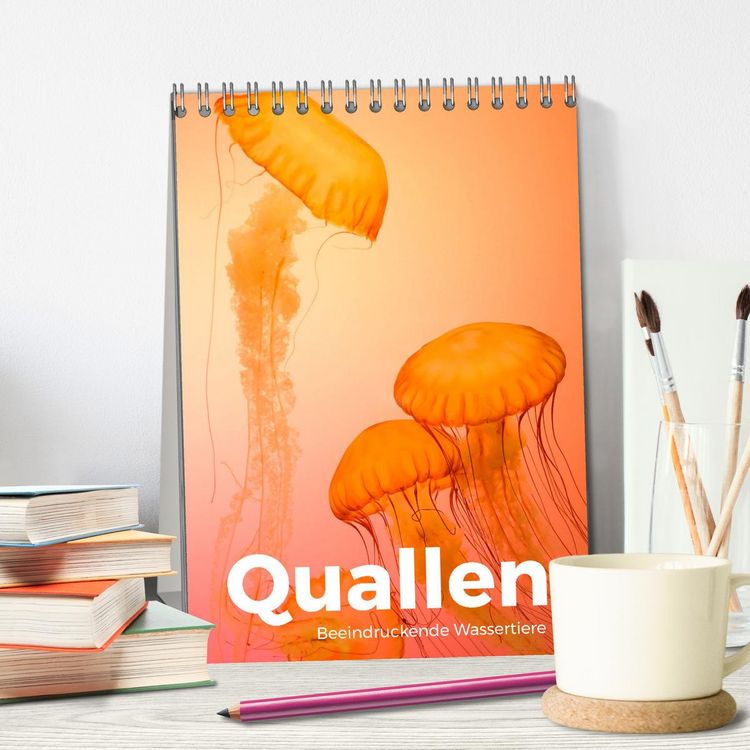 Produktbild: Quallen - Beeindruckende Wassertiere (Tischkalender 2026 DIN A5 hoch), CALVENDO Monatskalender