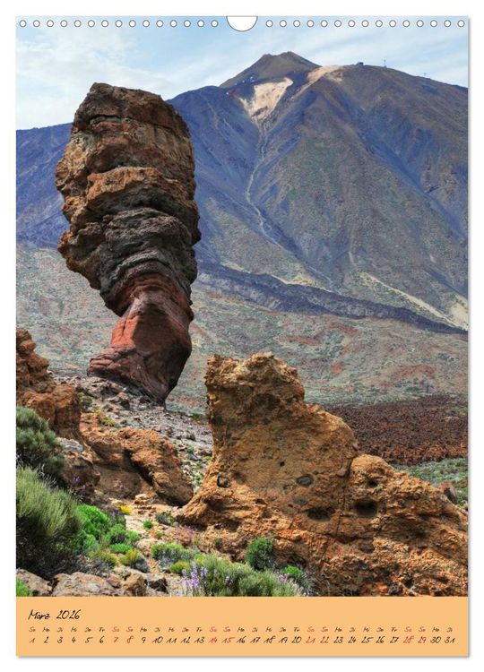Produktbild: Vulkaninsel Teneriffa (Wandkalender 2026 DIN A3 hoch), CALVENDO Monatskalender