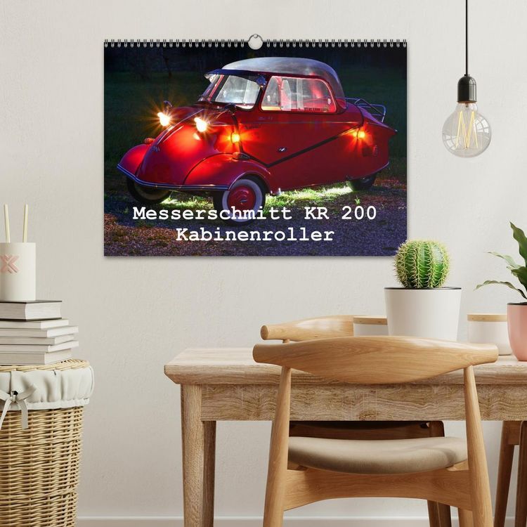 Produktbild: Messerschmitt KR 200 Kabinenroller (Wandkalender 2026 DIN A3 quer), CALVENDO Monatskalender