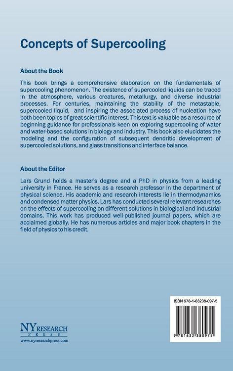 Produktbild: Concepts of Supercooling