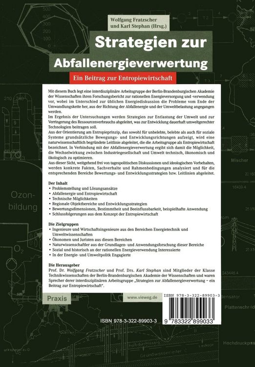 Produktbild: Strategien zur Abfallenergieverwertung
