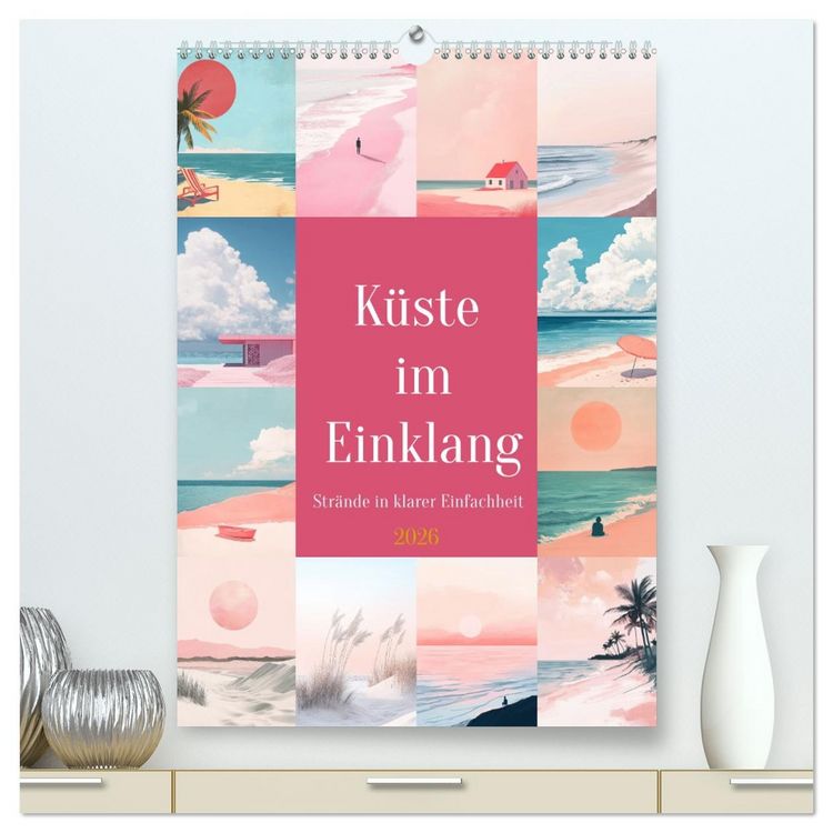 Produktbild: K&uuml;ste im Einklang (hochwertiger Premium Wandkalender 2026 DIN A2 hoch), Kunstdruck in Hochglanz